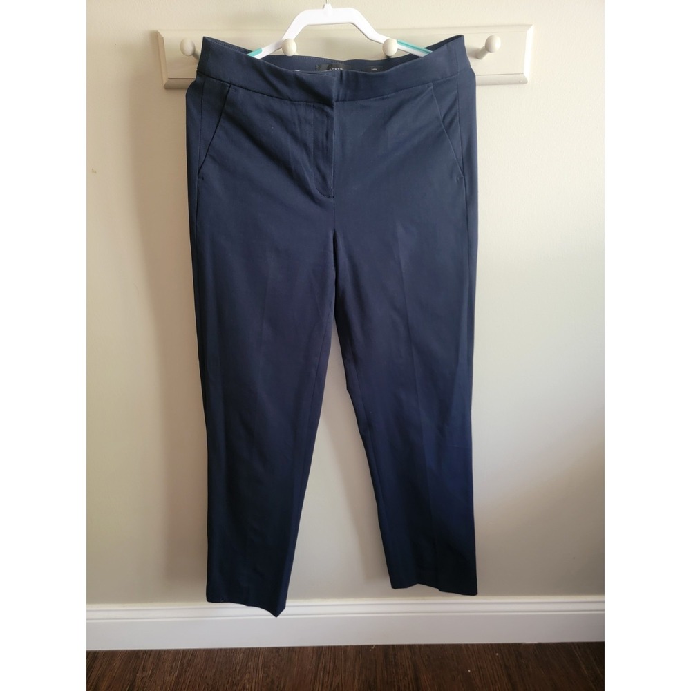 J. Crew Lot Women's Kate Straight Leg Navy Black Dress Pant 8 Tall Career Work